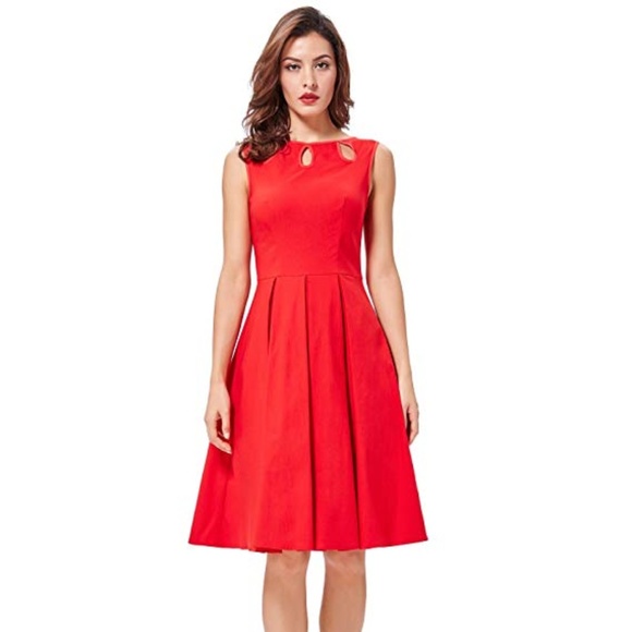 Dresses & Skirts - NWT Red Retro style dress XL